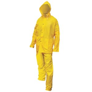 Heavy-Duty PVC/Polyester Rain Suit - Large