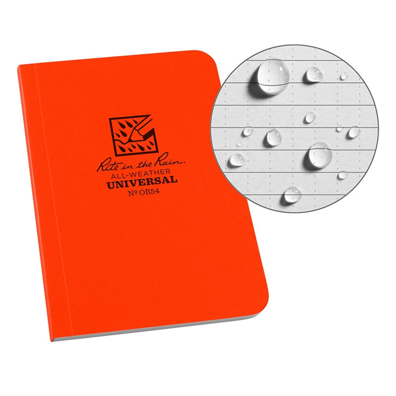 All Weather Soft Cover Book 3x5 OR54 Orange