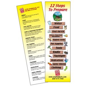 Bookmark - 12 Steps to Prepare