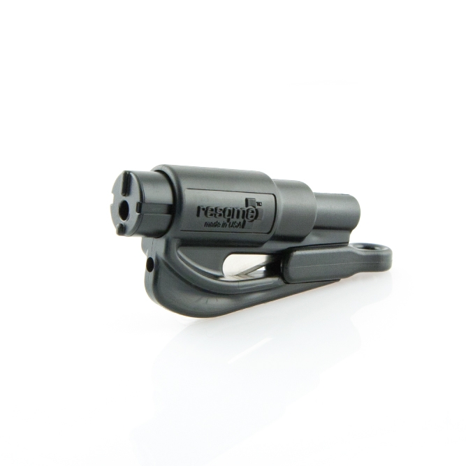resqme® Car Escape Tool, Seatbelt Cutter / Window Breaker - Black