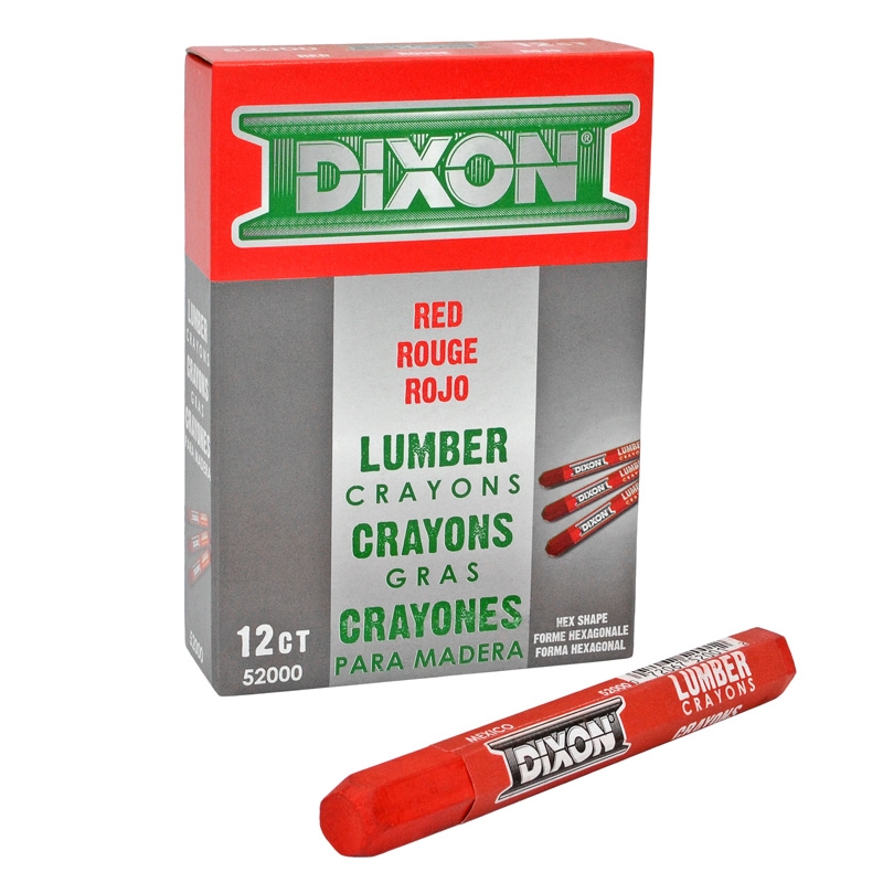 Lumber Marking Crayon - Red - 12-Pack