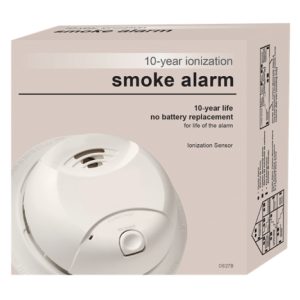 Sealed Ionization Smoke Alarm with 10-Year Battery