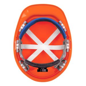 Hard Hat - 6-Point Suspension with Ratchet - Orange