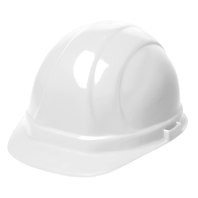 Hard Hat - 6-Point Suspension with Ratchet - White