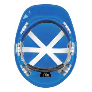Hard Hat - 6-Point Suspension with Ratchet - Blue