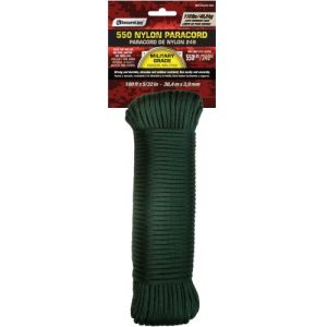 Nylon 550 Paracord - Green - 100'