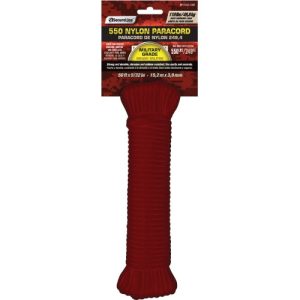Nylon 550 Paracord - Red - 50'