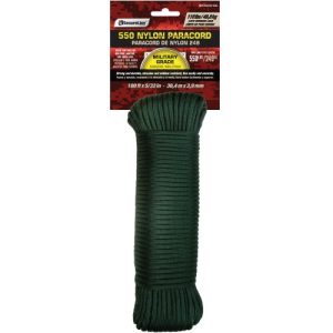 Nylon 550 Paracord - Green - 50'