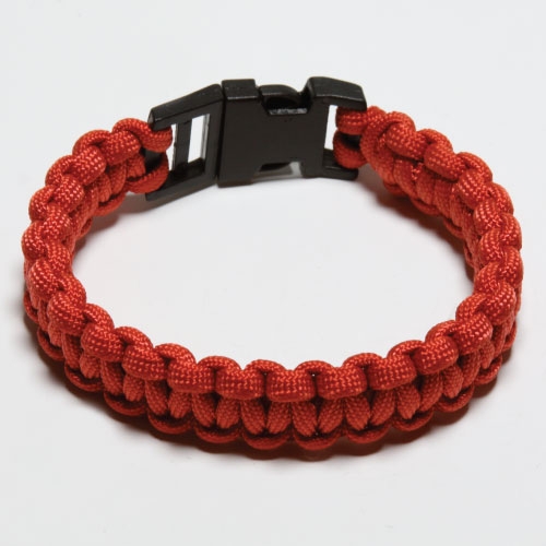 550 Paracord Survival Bracelet - Red Medium