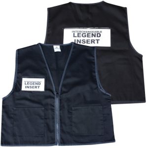 Deluxe ICS Cloth Safety Vest - Black