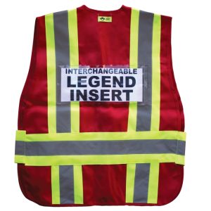 ICS Deluxe Vest with Stripes - Red