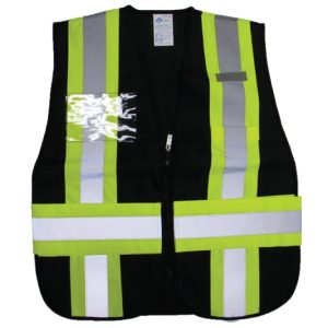 ICS Deluxe Vest with Stripes - Black
