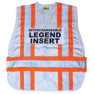 ICS Deluxe Vest with Stripes - White