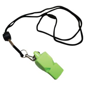 Plastic Safety Whistle with Lanyard