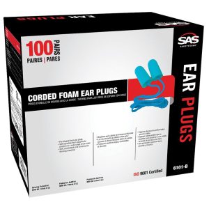 Corded Foam Ear Plugs - 100 Pair