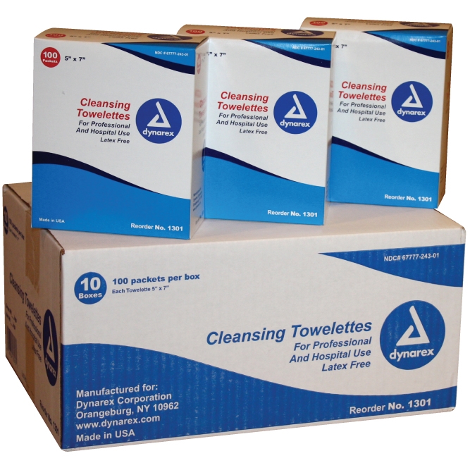Wet Wipe Cleansing Towelettes - 1000 Case