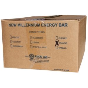 Millennium Energy Bar - Orange - Case of 144