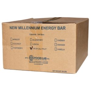 Millennium Energy Bar - Tropical - Case of 144