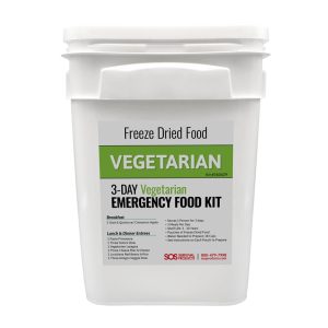 Vegetarian MRE Meals 3 Day Food Supply Bucket