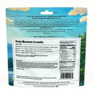 Backpacker's Pantry Rocky Mountain Scramble