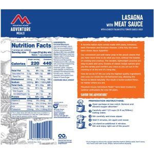 Mountain House Foods Lasagna with Meat Sauce - Pouch