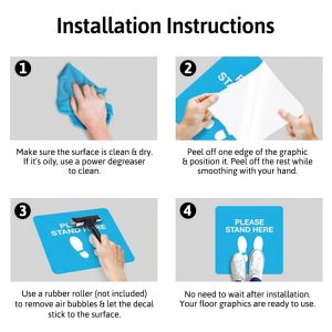 Social Distance Floor Sticker