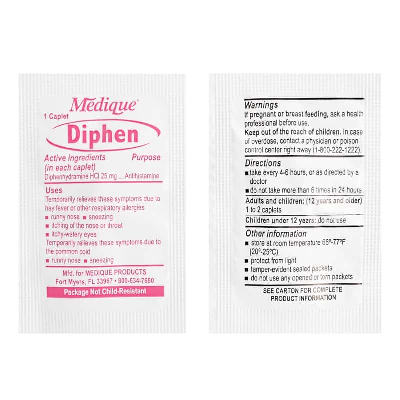 Diphen Allergy Relief Tablets - 200 Pack Diphen Allergy Relief Tablets - 200 Pack