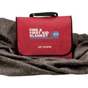 Fire and First Aid Blanket with Cover