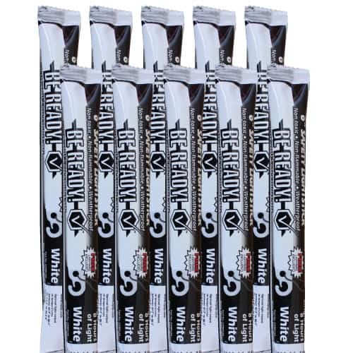 Light Stick - 8-Hour - White - 10-Pack