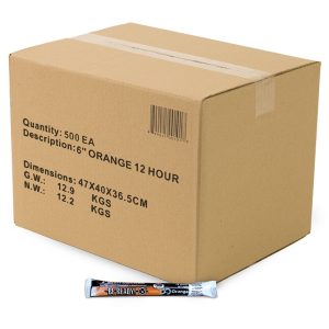 Light Stick - 12-Hour - Orange - Case