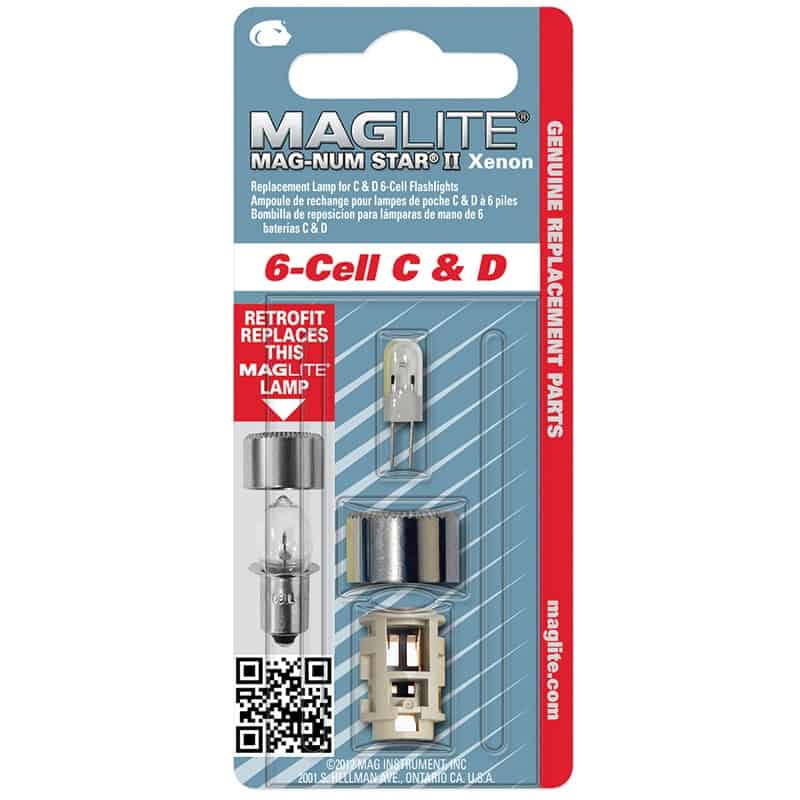 Replacement Lamp for 6-Cell Maglite Flashlights