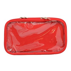 Multi Pocket Accessory Pouch - Red