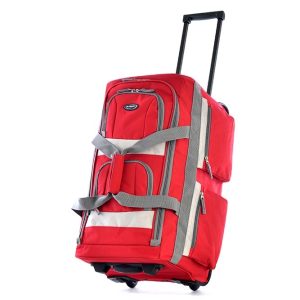 22" Wheeled Duffel Bag - Red