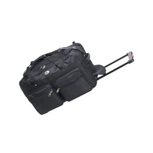 22 in Wheeled Duffel Bag - Black