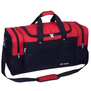 26" Large Sport Duffel Bag - Red / Black